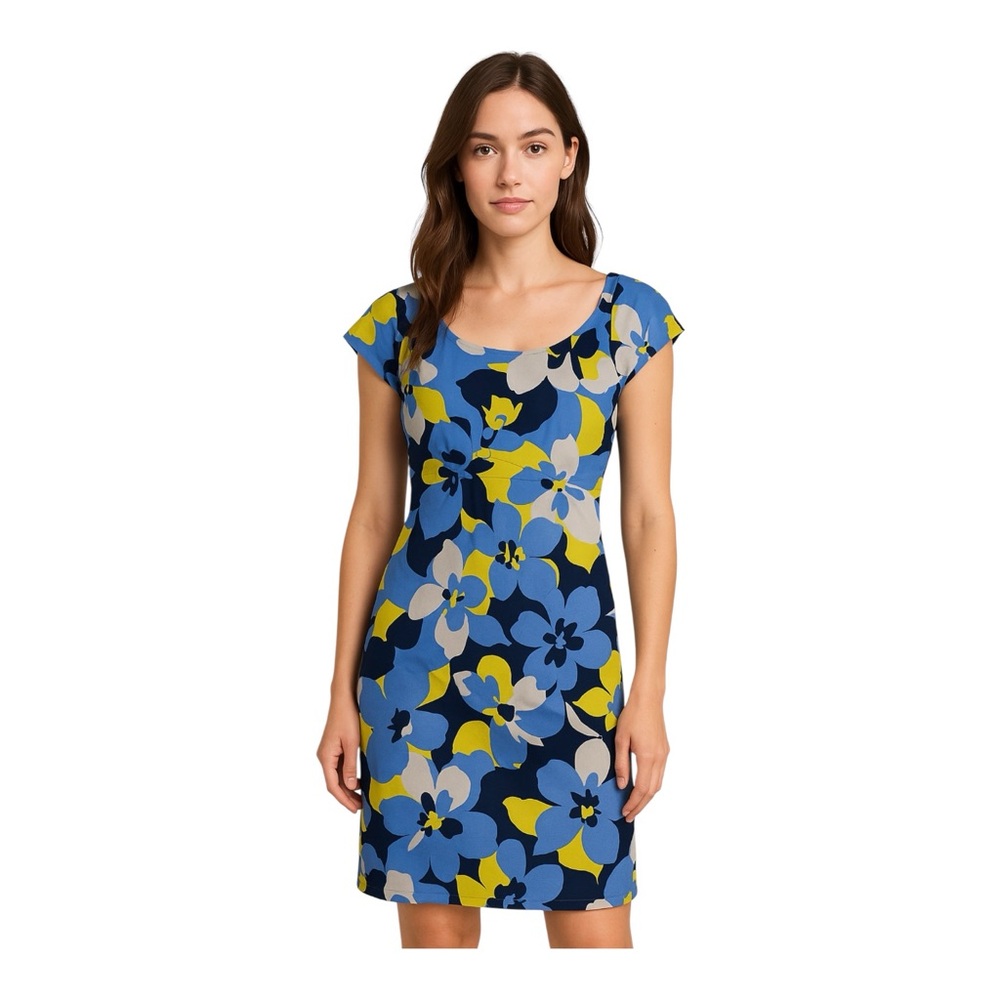 Nine West NWT Blue and Yellow Floral Dress